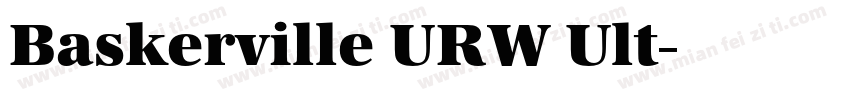 Baskerville URW Ult字体转换